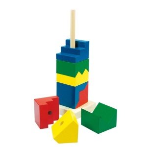 Steckturm aus Holz von Bino Spielzeug