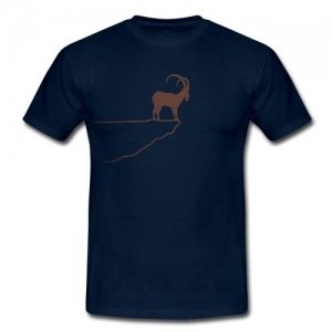Steinbock Klippe Berg T-Shirt