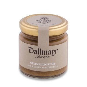 Steinpilzcreme mit weisser Alba Trüffel,