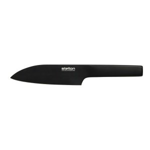 Stelton PURE BLACK Santoku Messer schwar