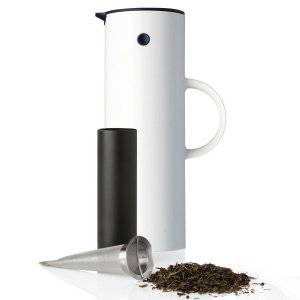 Stelton SET Isolierkanne 1L weiß mit Tee