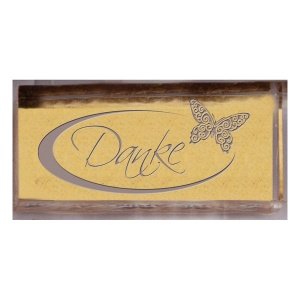 Stempel Danke mit Schmetterling