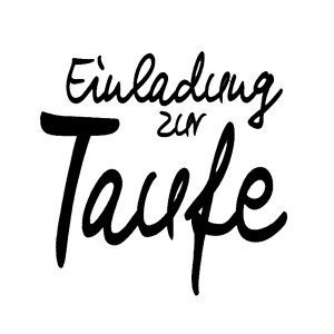 Stempel Einladung zur Taufe
