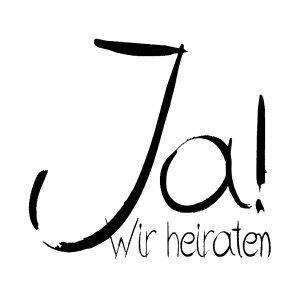 Stempel Ja! Wir heiraten