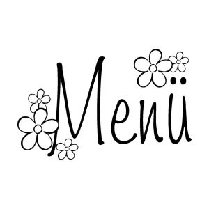 Stempel Menü Blume