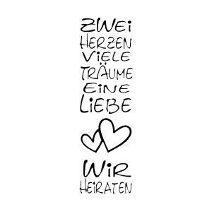 Stempel Zwei Herzen, viele Träume