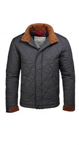 Steppjacke mit Rautenmuster