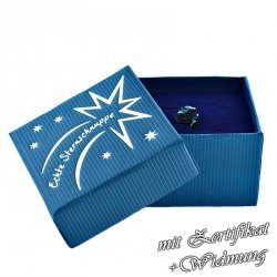 Sternschnuppe mit Botschaft & Zertifikat