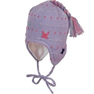 Sterntaler Winter Strickmütze Lila