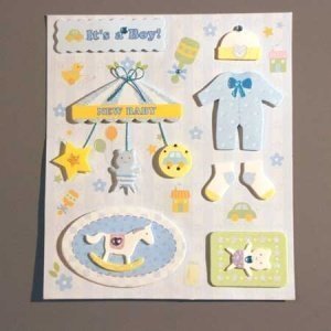 Sticker 3D Babyboy blau 1