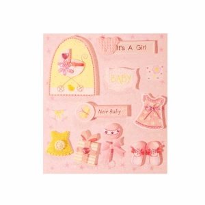 Sticker 3D Babygirl rosa 1