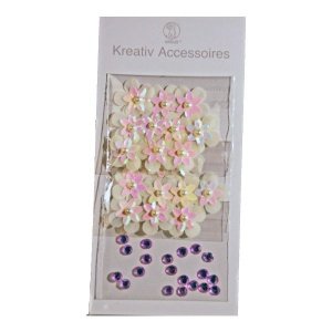 Sticker 3D Blüten rosé