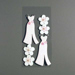 Sticker 3D Blumenkleider