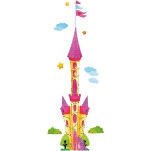 Sticker Messlatte Märchen Schloss Prinze