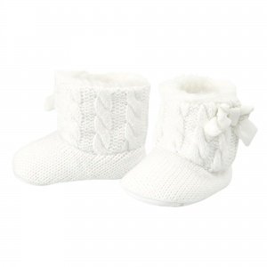 Stiefel mit Pelz weiß