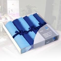 Stoff-Servietten Set blau