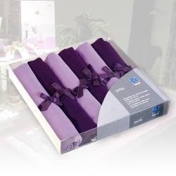 Stoff-Servietten Set lila