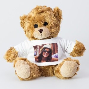 Stofftier Bär mit persönlichem Foto