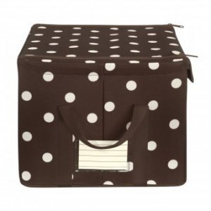 Storagebox M mocha dots
