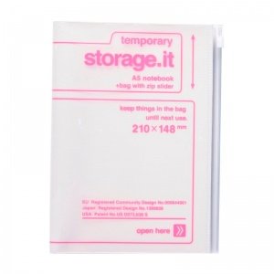 Storage.it Notizbuch mit Zip-Slider-Hüll