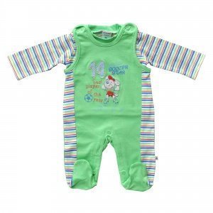 Strampler-Set grün