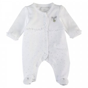 Strampler langarmWeiß