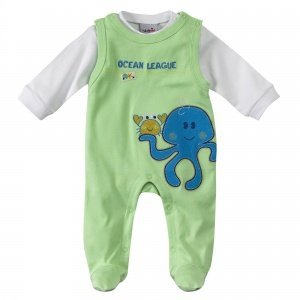 Strampler mit Shirt grün