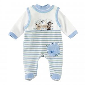 Strampler mit Shirt hellbl