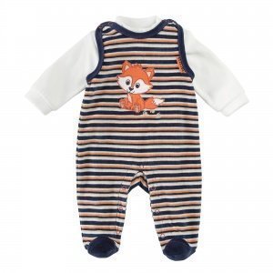 Strampler mit Shirt marine