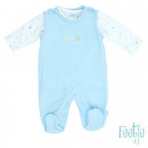 Strampler"Shirt Star"077 hblau