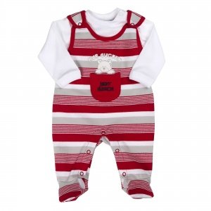 Strampler+Shirt langarm red