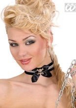 Strass-Halsband Choker mit Totenkopf sch