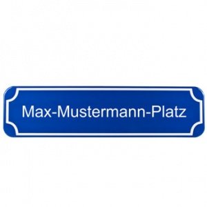 Straßenschild mit Text - 70x15cm