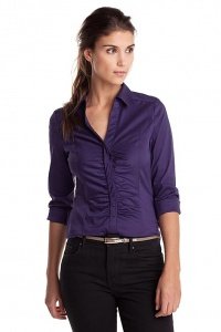 Stretch Baumwoll Bluse