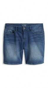 Stretch-Bermuda im Used-Look