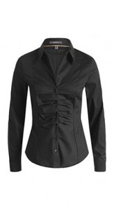 Stretch-Bluse aus Baumwollmischung