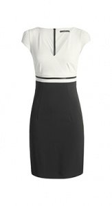 Stretch Crepe Etui-Kleid