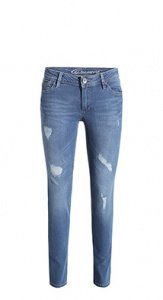 Stretch-Jeans im Used-Look