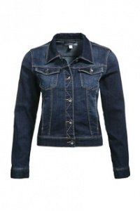 Stretch Jeansjacke m. Smiley