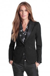 Stretchiger Baumwoll-Blazer