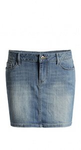 Stretchiger Denim-Rock