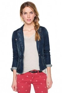 Stretchiger Jeans-Blazer