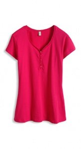 Stretchiges T-Shirt mit Häkelspitze