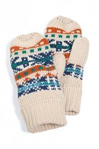 Strickfäustlinge mit Fleece-Futter