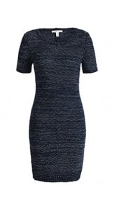 Strickkleid aus meliertem Bändchengarn