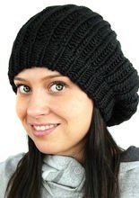 Strickmütze grob schwarz