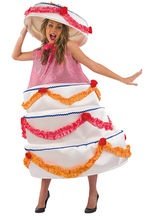 Striptease Cake Costume white-pink