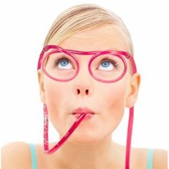 Strohhalmbrille Silly Straw