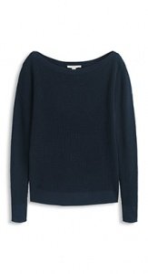 Strukturierter Grobstrick-Baumwoll-Pulli