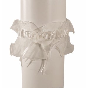 Strumpfband Organza, creme